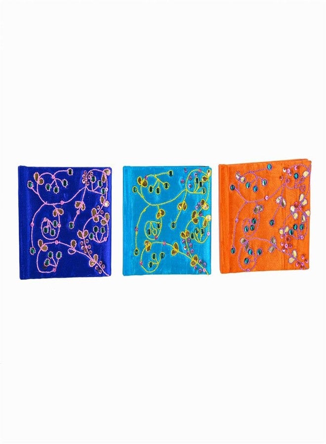 ARTS & CRAFTS Orange Blue Turquoise Bead Work Note Book 3 PCS Sey - Image 2